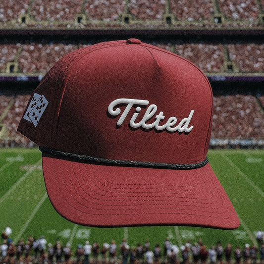 TILTED COLLEGE GOLF HATS