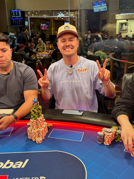 GOOD FOR POKER TEE-BLUE