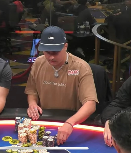 GOOD FOR POKER TEE-BROWN