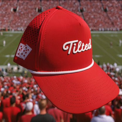 TILTED COLLEGE GOLF HATS