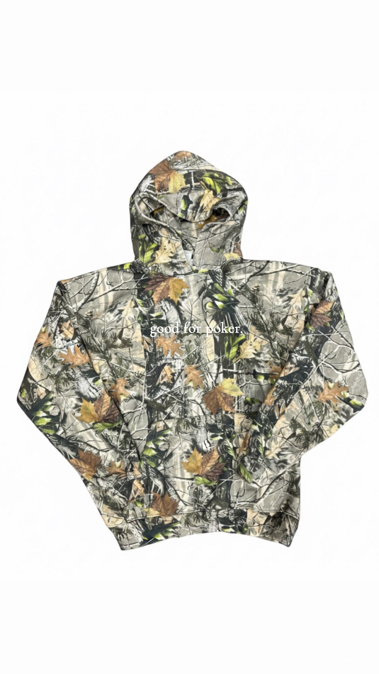 GOOD FOR POKER CAMO HOODIE