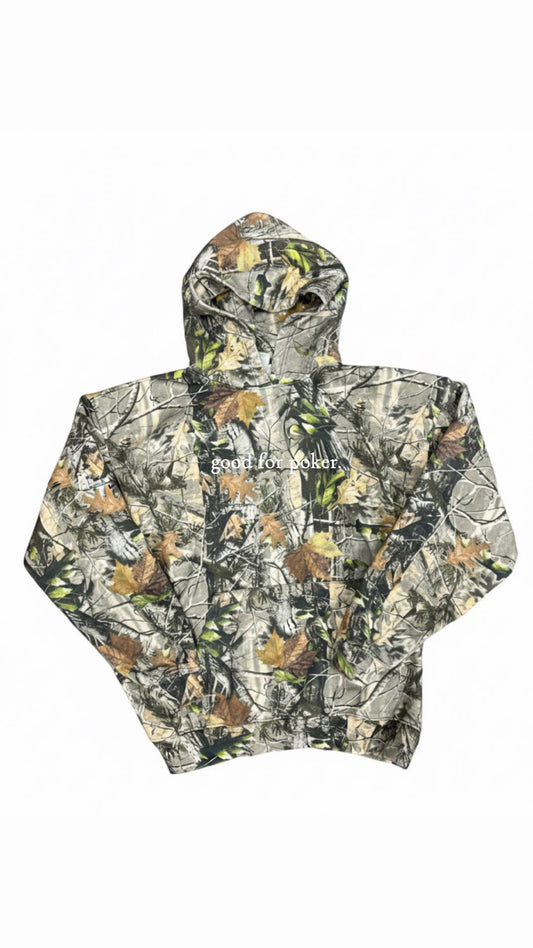 GOOD FOR POKER CAMO HOODIE