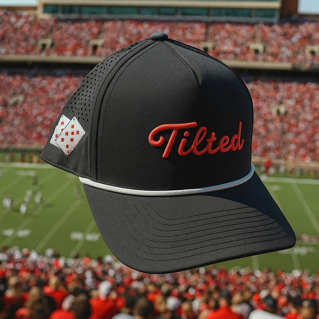 TILTED COLLEGE GOLF HATS